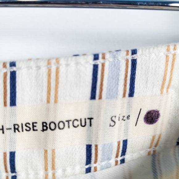 Anthro Pilcro Striped High-Rise Bootcut Jeans - Picture 7 of 7